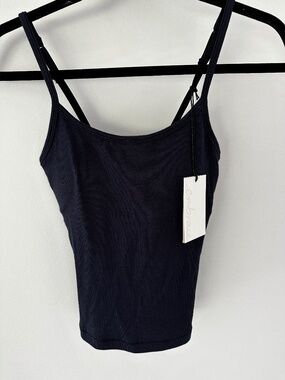 Embrace Ribbed Bra Top Navy XS BNWT
